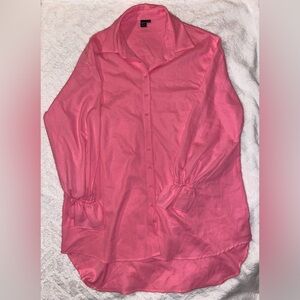 Women’s Pink Button-Up Shirt